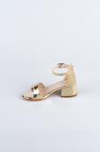 Kinderschuhe Gespiegelt Gold SE768