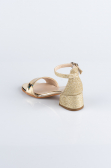 Kinderschuhe Gespiegelt Gold SE768