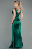 Abendkleid Lang Satin Smaragdgrün ABU2771