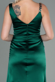 Abendkleid Lang Satin Smaragdgrün ABU2771