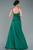 Abschlusskleid Lang Satin Smaragdgrün ABU2375