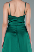 Abschlusskleid Lang Satin Smaragdgrün ABU2375