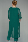 Smaragdgrün Abendkleid Chiffon Lang ABT083