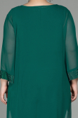 Smaragdgrün Abendkleid Chiffon Lang ABT083