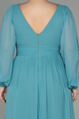 Minzgrün Kleider İn Großen Größen Chiffon Lang ABU1988