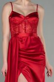 Abendkleid Lang Satin Rot ABU2130