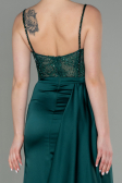 Smaragdgrün Abendkleid Satin Lang ABU2130
