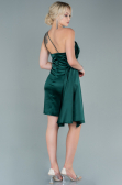 Partykleid Kurz Satin Smaragdgrün ABK1658