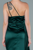 Partykleid Kurz Satin Smaragdgrün ABK1658