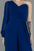 Partykleid Lang Chiffon Sächsischblau ABT078