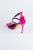 Fuchsie Party-Schuhe Satin AB2001