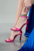 Party-Schuhe Satin Fuchsie AB700