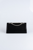 Abendtasche Satin Schwarz SH818