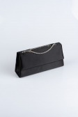 Abendtasche Satin Schwarz SH818