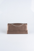 Abendtasche Satin Nerzbraun SH818