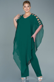 Smaragdgrün Abendgarderobe İn Großen Größen Chiffon ABT080