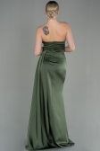 Abschlusskleid Lang Satin Öl Grün ABU2965