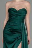 Abschlusskleid Lang Satin Smaragdgrün ABU2965