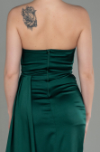 Abschlusskleid Lang Satin Smaragdgrün ABU2965