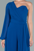 Partykleid Lang Chiffon Sächsischblau ABT078