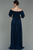 Abendkleid Lang Marineblau ABU2983