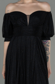 Abendkleid Lang Schwarz ABU2983