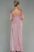Abendkleid Lang Schuppig Puder ABU2987