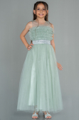 Abendkleid für Kinder Lang Türkis ABU3032