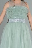 Abendkleid für Kinder Lang Türkis ABU3032