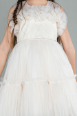 Abendkleid für Kinder Kurz Cappuccino ABK1707