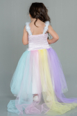 Abendkleid für Kinder Vorne Kurz-Hinten Lang Rins ABO098