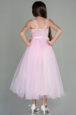 Abendkleid für Kinder Lang Rosa ABU3031