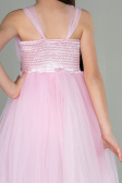 Abendkleid für Kinder Lang Rosa ABU3031