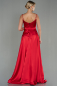 Abendkleid Lang Satin Rot ABU1601
