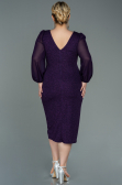 Kleider in Großen Größen Midi Violette ABK1726