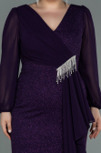 Kleider in Großen Größen Midi Violette ABK1726
