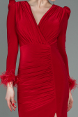 Rot Abendkleid Lang ABU2804