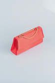 Abendtasche Satin Gold-Rot SH818