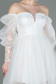 Partykleid Kurz Weiß ABK1745