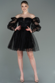 Partykleid Kurz Schwarz ABK1745