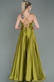 Pistaziengrün Abendkleid Satin Lang ABU2583