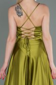 Pistaziengrün Abendkleid Satin Lang ABU2583
