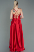 Rot Abendkleid Satin Lang ABU2583