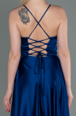 Sächsischblau Abendkleid Satin Lang ABU2583