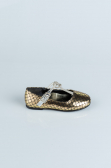 Kinderschuhe Gemustert Gold HR185