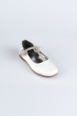 Kinderschuhe Satin Weiß HR185