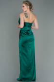 Abendkleid Lang Satin Smaragdgrün ABU2844