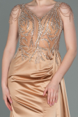 Abendkleid Lang Satin Gold ABU3161