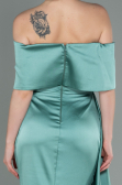 Minzgrün Abendkleid Satin Lang ABU2893