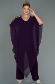 Violett dunkel Abendgarderobe İn Großen Größen Chiffon ABT080